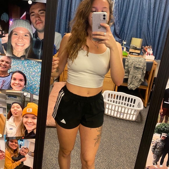 black adidas shorts sz small - Picture 1 of 4